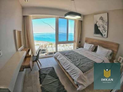 Chalet for sale, ready for immediate occupancy, with a stunning lagoon view and installments up to 12 years in the Latin Settlement, New Alamein, near