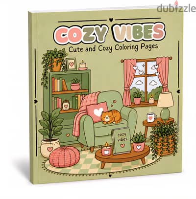 كتاب تلوين Cozy Vibes الأصلي - جديد زيرو متبرشم متقفل للبيع فوري