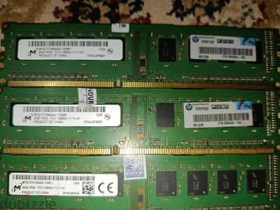 رامات DDR3 4 جيجا و 2 جيجا