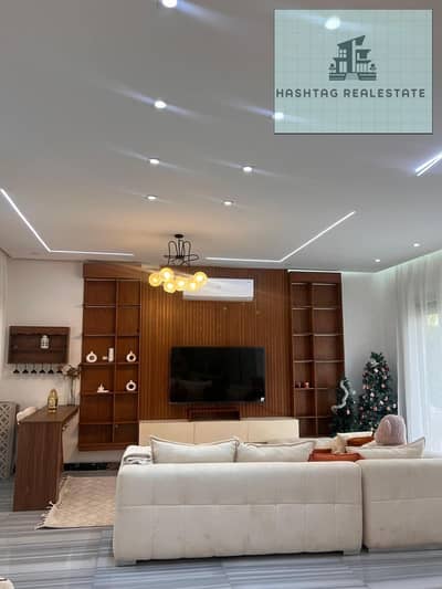 Available for rent luxurious villa in Compound Jedar fully furnished and air-conditioned in a very distinctive location 5 rooms and a nanny room  فيلا 5 غرف في كمبوند جيدار *تتضمن سبا