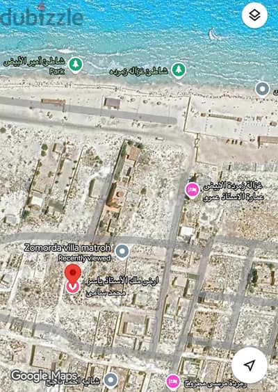 ارض مسجله عقد ازرق شاطئ غزاله زمرده الابيض