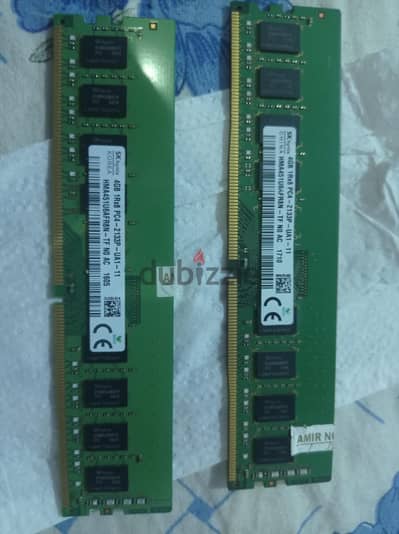 رامات 8 جيجا ddr4 قطعتين 2*4