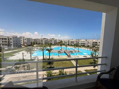 Upper Floor Pool View Chalet with Elevator for Rent in Amwaj North Coast