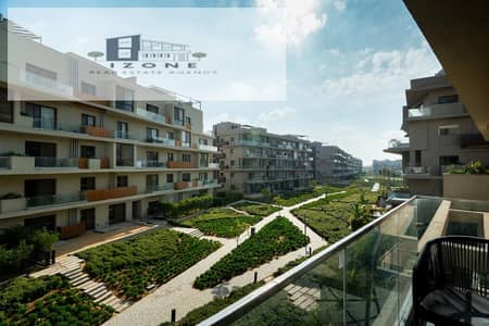 Furnished apartment with a stunning view for rent in Sodic Villette