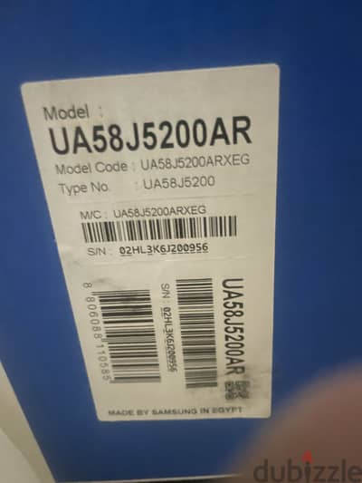 Samsung LED 58 inch new not used