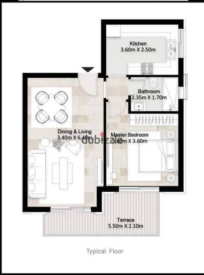 Studio 75m directly on the lagoon | prime location – Greens Hyde Park | delivery October 2026 