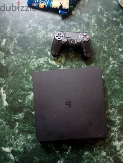 PS4 Slim 500GB بحالة ممتازة + 27 لعبة + ذراع أصلي