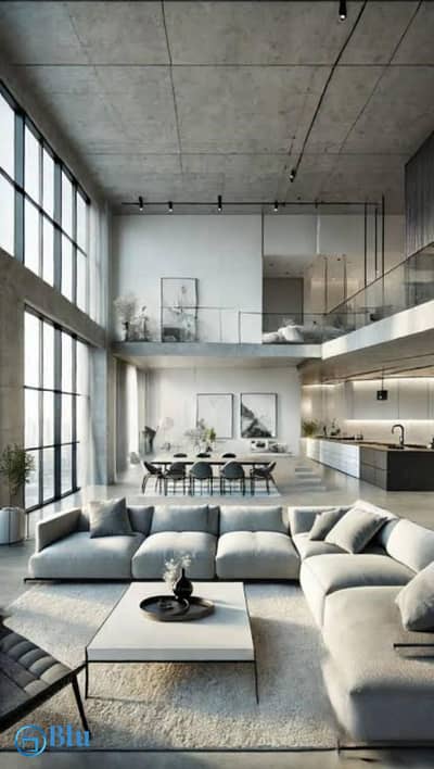 District 5 - Marakez, 5th Settlement, New Cairo. Semi‑Finished Loft Duplex with Garden - Ready to Move