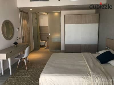 شاليه  متشطب بالكامل  فييو مميز  للبيع برايم لوكيشين فى (Lagoons New Alamein) – الساحل الشمالي، بالتقسيط على 10 سنين.