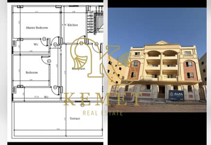 Roof Apt in Andalus 1! Full North. 130m+39m outdoor roof. Semi-finished. 2BR, 1Bath. Price: 4.2M. 35% DP (1.47M), 30mo installments.
