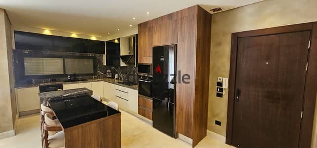 Special Opportunity: Fully  Furnished 2-Bedroom Apartment with garden for Rent in Lake View Residence Compound.