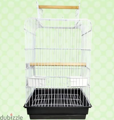 bird cage of parrots