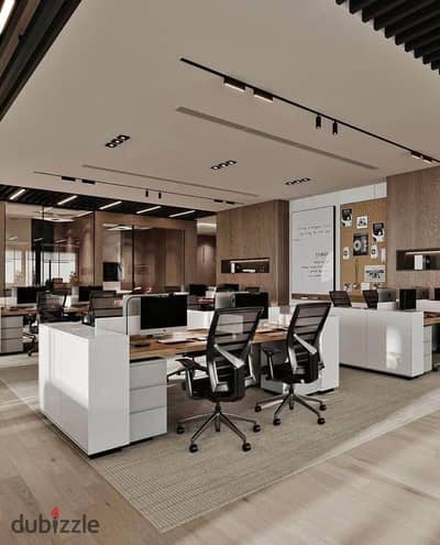 Fully Finished Office for Sale with Terrace in Sheikh Zayed on 26th of July Corridor