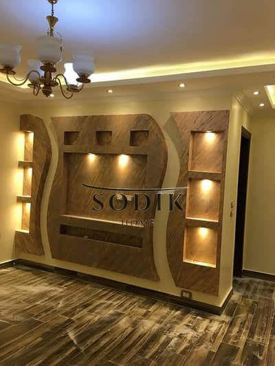 Apartment for sale in Obour City, 6th District, villas, one of the most prestigious neighborhoods in Obour City, a very distinguished area. First balc