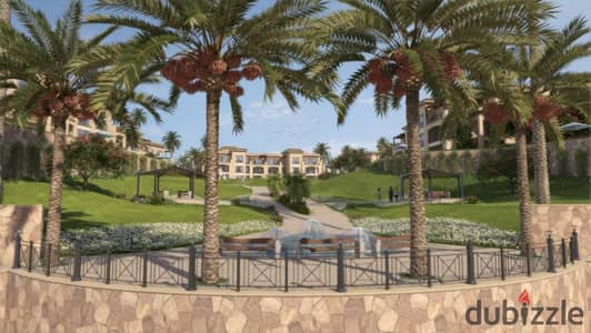 Cash discount of 30% and installment of the remaining over 5 years, a ground chalet of 100m with a 30m garden, with a lagoon view, ready for inspection in Sokhna, delivery in 6 months only.