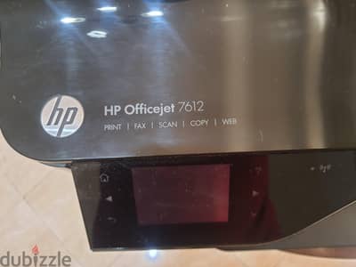 طابعة ألوان تصوير و سكانر و فاكس hp officers 7612 ، تطبع حتي مقاس A3.