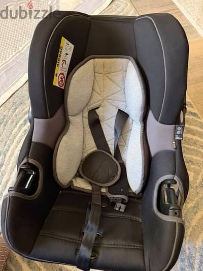 Baby Car Seat – Black & Grey