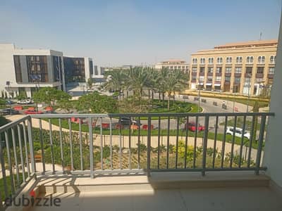 Apartment for rent in Mivida Blue Views New Cairo  First residence  180 meters  Second floor view  Part of a swimming pool and main street  3 bedrooms  3 bathrooms  Semi-furnished required  75 thousand