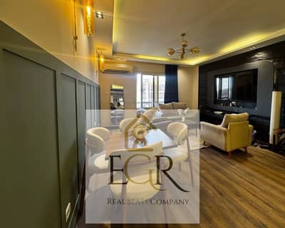 Apartment for rent in Al Rehab: 2 bedrooms, 1 bathroom, close to amenities, and featuring high-end (super-lux) finishes. 