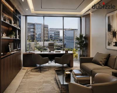 office 56 sqm fully finished with ac's for sale in waslet dahshur
