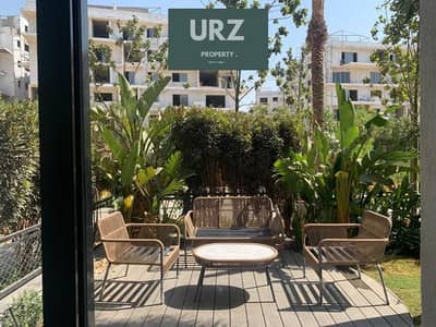 3-bed corner ground-floor apartment with private garden & entrance in the New Capita near Scene 7 Scenario Oia Green River 15-year installments