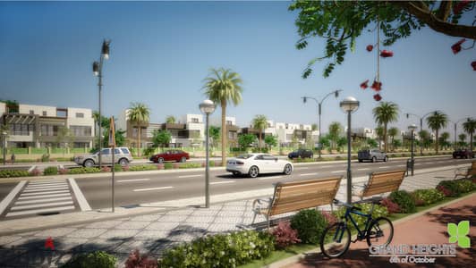 تاون هاوس الترا مودرن بالمطبخ والتكييفات للايجار كمبوند جراند هايتس 6 اكتوبر grand heights