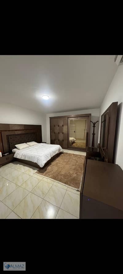 Furnished apartment for rent in Al Rehab, Block 126, directly connected to the Ring Road and the Middle Ring Road.