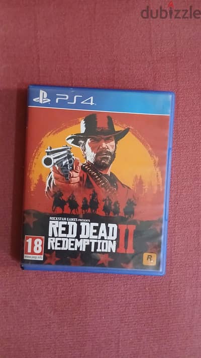 لعبه red dead redemption 2 ps4 معاها الخريطه