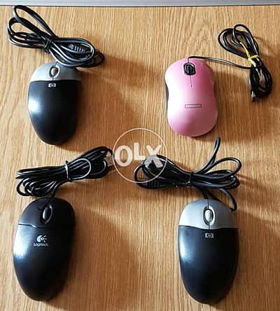 عدد ٥ ماوس hp سلك USB