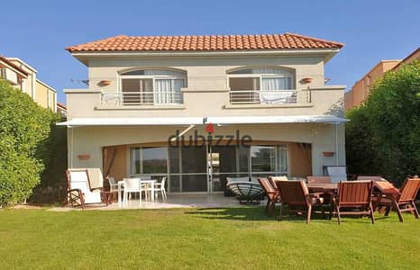 An exceptional, fully finished chalet is available for sale with a direct sea view in the prestigious Telal Sokhna Resort, one of Ain Sokhna
