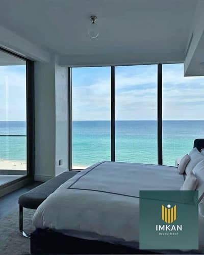 Sea view fully finished studio chalet with furniture and air conditioners for sale with a cash discount and flexible 10-year interest-free installment