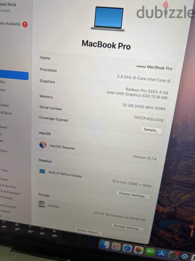 MacBook  pro 5