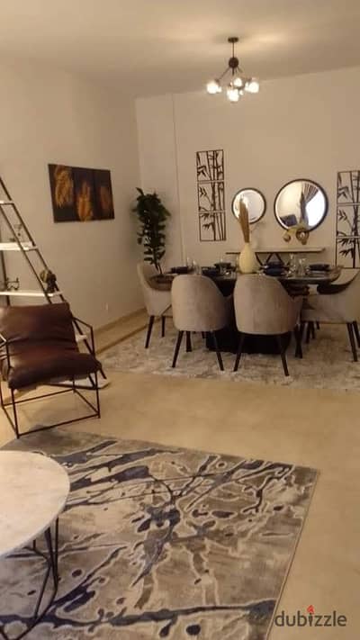Luxury Furnished Apartment for Rent with Direct Pool View in Mivida Compound