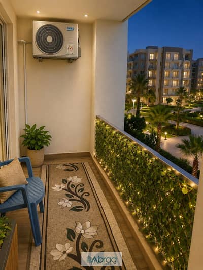 3 Bedroom Apartment Furnished for Rent 140m in Sheikh Zayed's Paradise | Landscape View