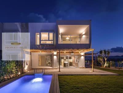 The latest most distinguished villa vip by the sea fully finished offered for sale at the lowest price and with easy installments