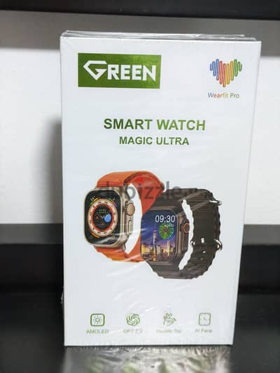 Green smart watch magic ultra 2 ساعة ذكية ساعة ذكية جرين ماجيك الترا 2