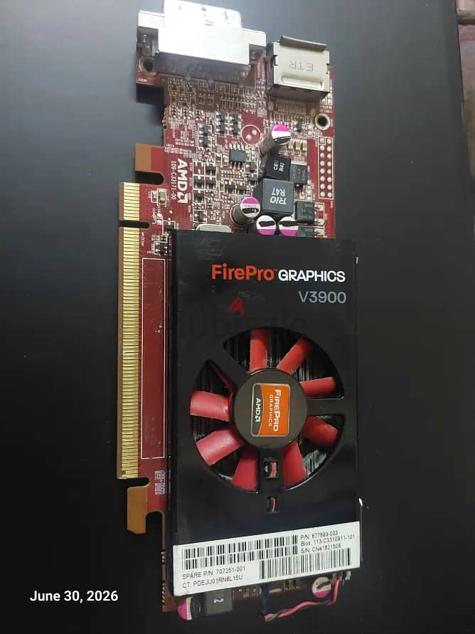 كارت شاشه 1 جيجا AMD FirePro V3900 1G DDR3 vram 2