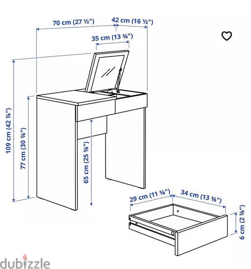 IKEA BRIMNES dressing table 6