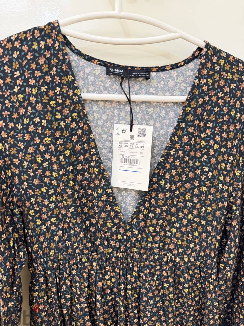 Pull&Bear Floral Midi Dress 1