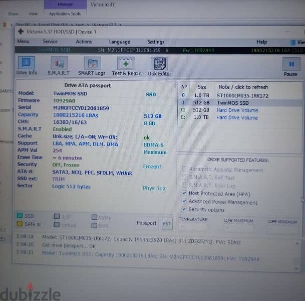 Hardm2 ssd 512 4