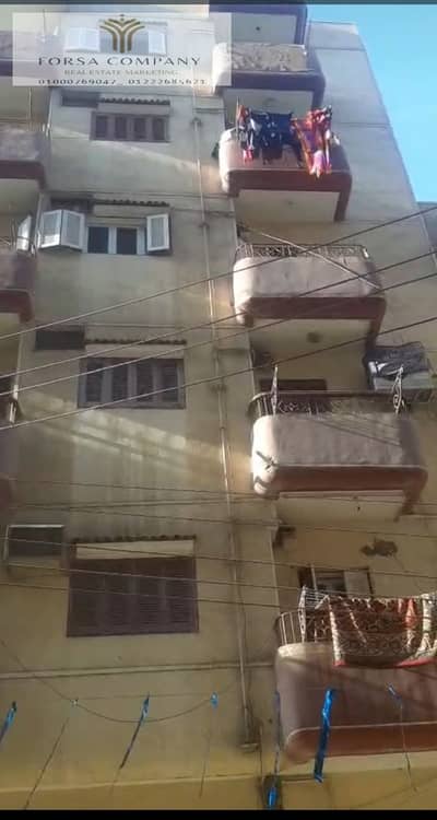 Code 158 building for sale 125 meters ground floor and five floors the street in front of the old Shebin station all apartments are super lux new rents