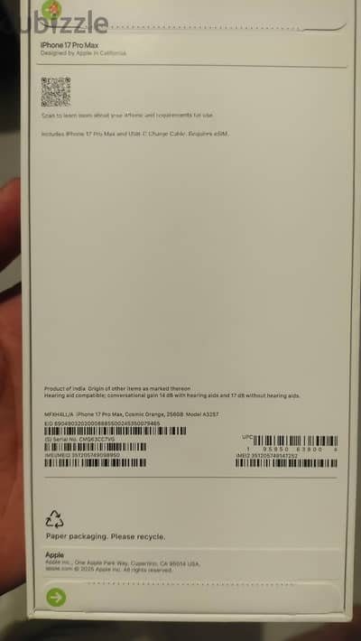 iPhone 17 Pro Max.