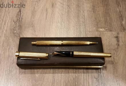 Sheaffer300Herringbone23K Gold Filled NOS 1970sInlaid 14K Nibامريكي_&