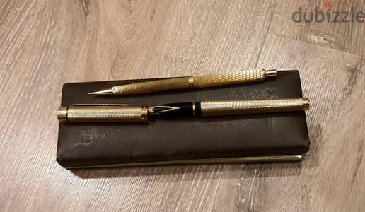 Sheaffer300Herringbone23K Gold Filled NOS 1970sInlaid 14K Nibامريكي_&
