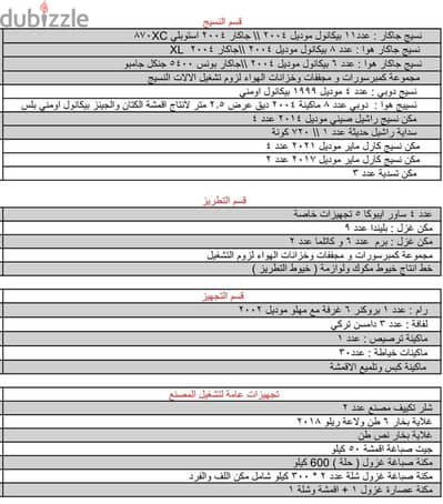 خط انتاج وتجهيز اقمشة ستائر ومفروشات