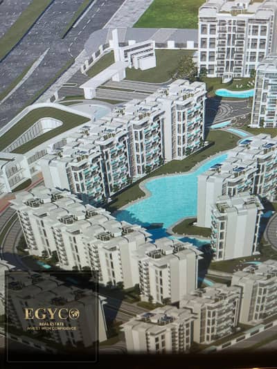 Apartment for sale with a panoramic view overlooking the largest lagoon in the capital next to the Diplomatic Quarter and minutes from the Green River