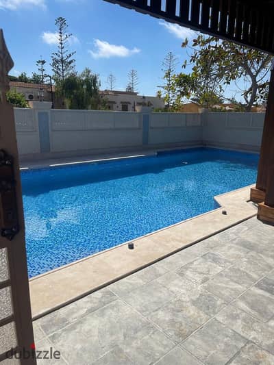 VIP chalet for rent 4 rooms air-conditioned private pool Ramsis village K45 North Coast