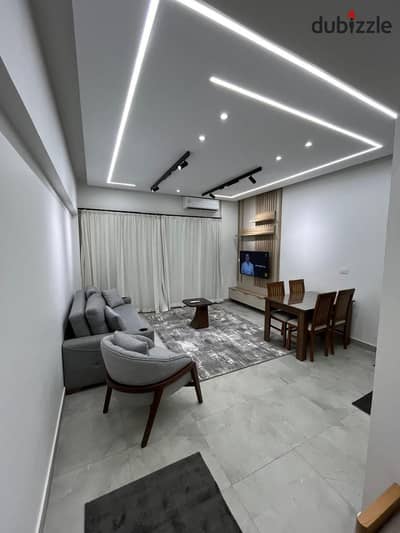 For rent: A very special apartment in Privado City Ultra Lux finishing to the highest standard – ready to move in  100 square meters  2 bedrooms  2 bathrooms  American-style kitchen Modern gypsum board ceilings – lighting fixtures  Third floor  N