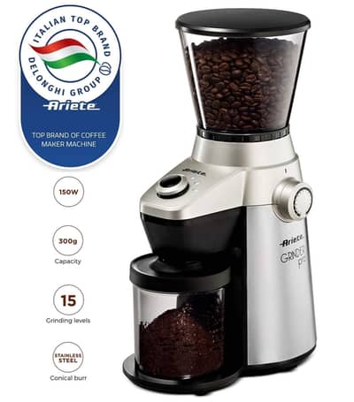 لقطة مطحنة قهوة واسبريسو اريتي من ديلونجي - Ariete Coffee  Grinder Pro