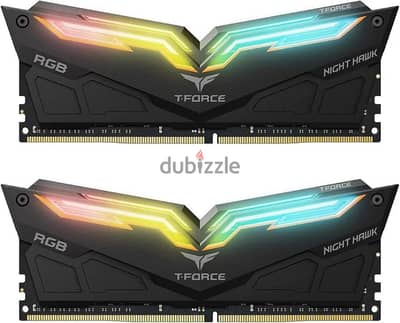 رامات  t force ram 16gb 2x 8 3600mhz